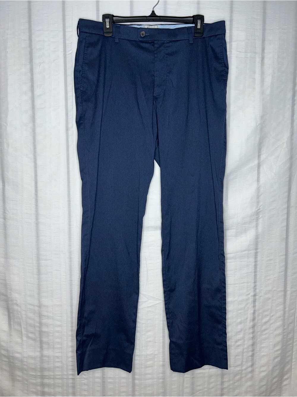 Peter Millar EB66 Pants Men's Size 34x32 Navy Trousers Performance Logo Back